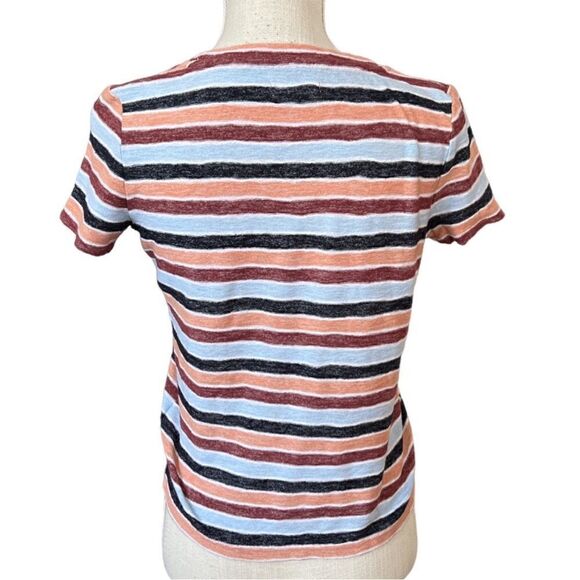 Madewell Texture Scoop Neck Colborne Stripe Tee - Picture 8 of 8